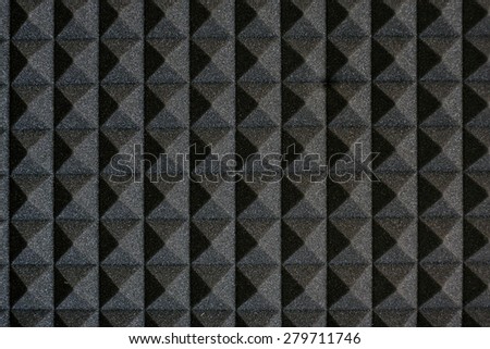 The pattern of the soundproof panel of polyurethane foam.