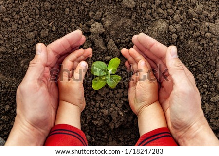 Similar – Foto Bild Kind hält ein kleines Wassermellon