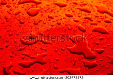 Raindrops on a clear background.