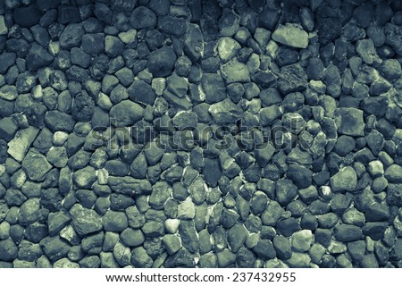 decorative floor pattern of a gravel stone