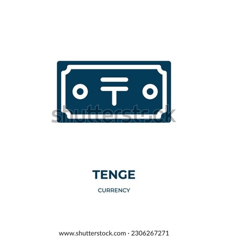 tenge vector icon. tenge, business, money filled icons from flat currency concept. Isolated black glyph icon, vector illustration symbol element for web design and mobile apps