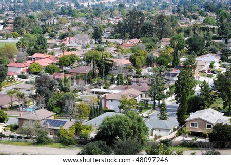 residential middle class neighborhood