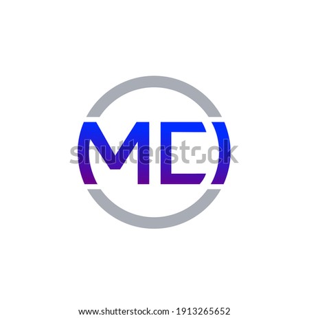 MCI Letters monogram. MCI with round logo.