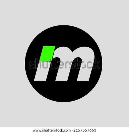 IM letters monogram of company name initial letters. IM letters vector icon. Stok fotoğraf © 