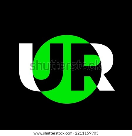 UR Company name initial letters monogram. UR icon.