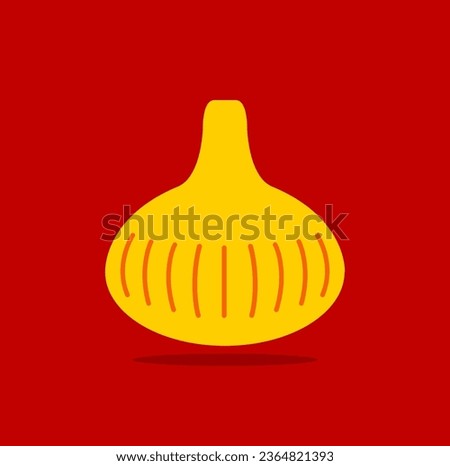 Modak food vector icon. Ganesh Chaturthi special dish Modak icon.