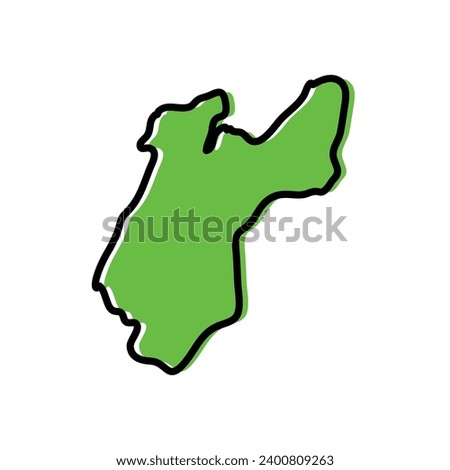 Eastern Province Kailahun District District of sierra leone country map.