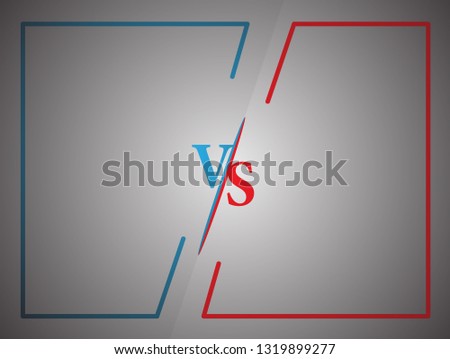 Versus battle business confrontation screen Vector Image