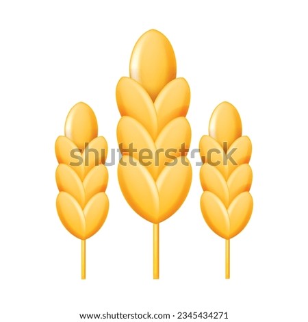 Similar – Image, Stock Photo spikelets of wheat on the field close up