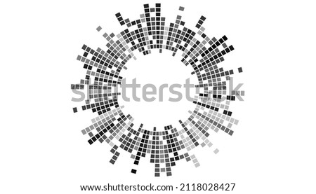 equalizer music sound wave circle vector symbol icon.