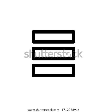 Layout User Interface Outline Icon Logo Vector Illustration
