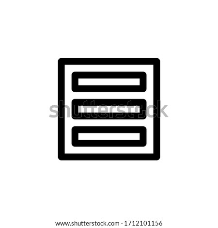 Layout User Interface Outline Icon Logo Vector Illustration