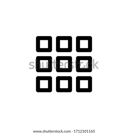 Layout User Interface Outline Icon Logo Vector Illustration