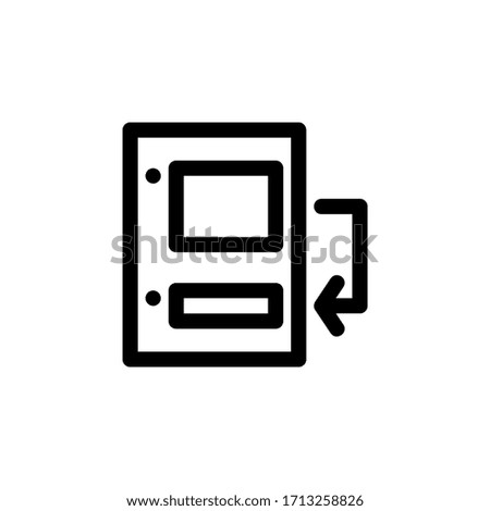 Insert Endnote Document User Interface Outline Icon Logo Vector Illustration
