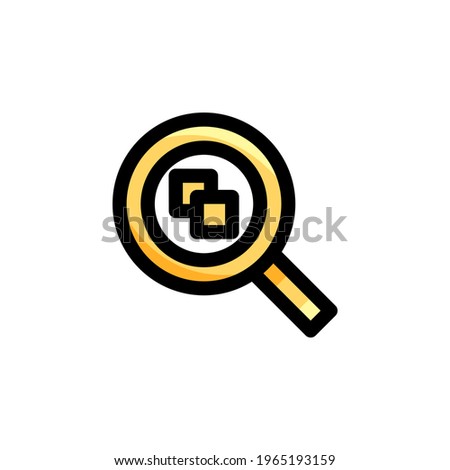 Zoom Fit Objects User Interface Outline Icon Logo Vector Illustration
