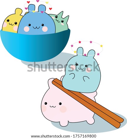 Mochi Molang Chicken Korean Character Yellow Kawaii Chi Molang Png Stunning Free Transparent Png Clipart Images Free Download