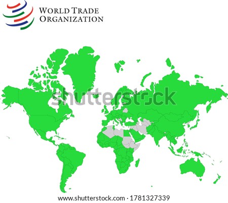 Map of world trade organization