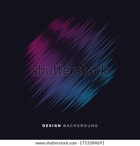 Vector abstract background with dynamic waves, dots, line and particles. Vector Illustration - EPS 10

