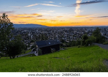 Similar – Image, Stock Photo Last lights after a long celebration