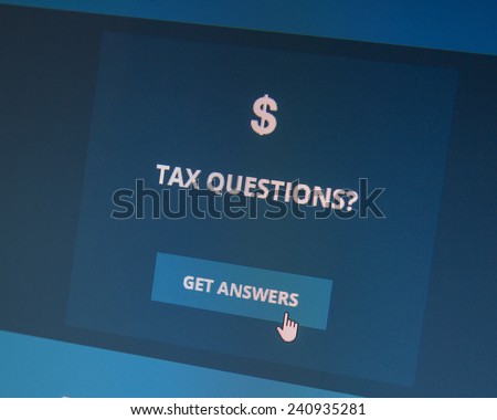 BOISE, IDAHO/USA - DECEMBER 24, 2014: Tax questions? You can get answers