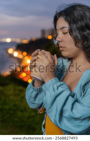 Similar – Image, Stock Photo twilight Beverage