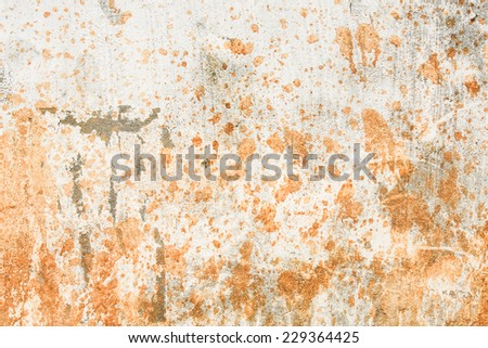 Dirty splatters on concrete wall