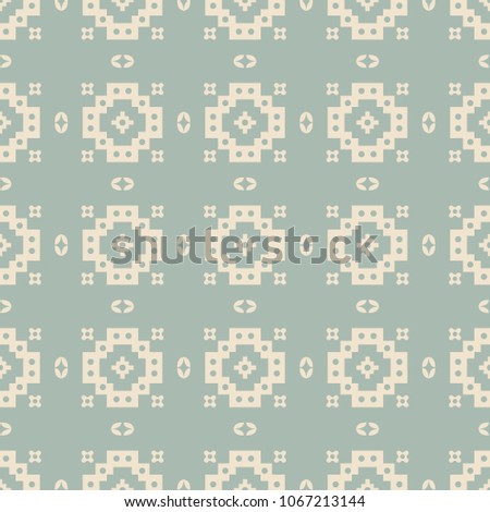 Antique seamless background Square Round Check Geometry Cross, Ideal for wallpaper decoration or greeting card design template.