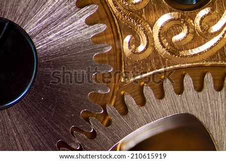 Micro photo of a clockwork