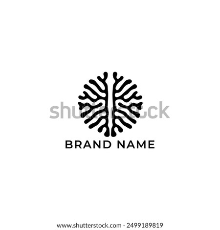 ILLUSTRATION PLANT ROOTS BLACK COLOR LOGO ICON ECO NATURE TEMPLATE SIMPLE DESIGN ELEMENT VECTOR