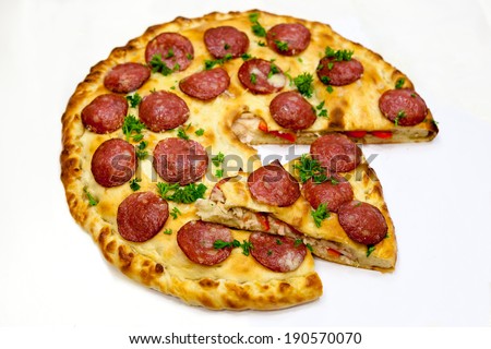 pizza 7, appetizer, appetizing, tasty food, cheese, pepper, meat, seafood, greens, tomato, sausage, pastry, well prepared food