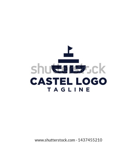 simple castel logo design inspiration