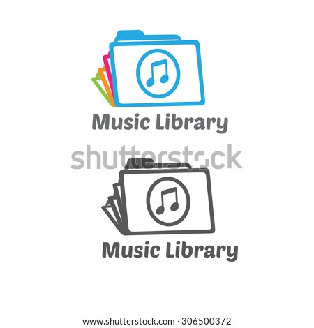 Music Library Logo Template