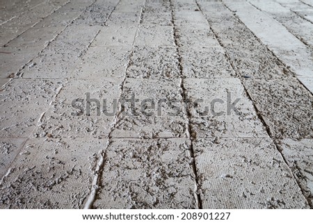 Texture gray plastered floor cement for background