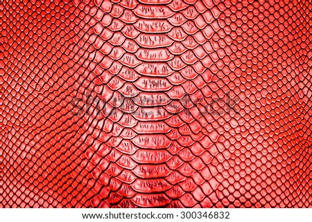 Red snake skin pattern texture background