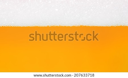 bubble of beer (yellow gold water)  background
