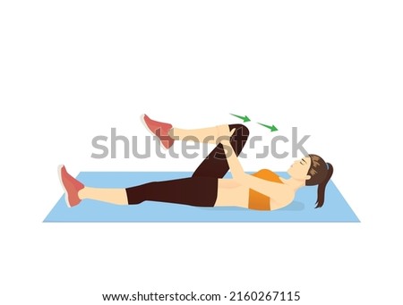 Similar – Image, Stock Photo lying woman with bent legs