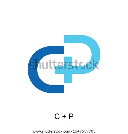 Letter C + P for icon or logo ready to use