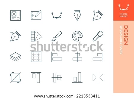 Vector, fully scalable and editable design icons ready to use in UI, website, mailing or other design.