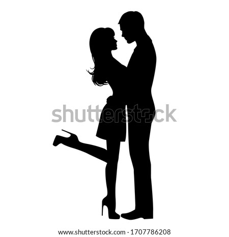 Full Length Of Silhouette Couple Doing Various Activities Against