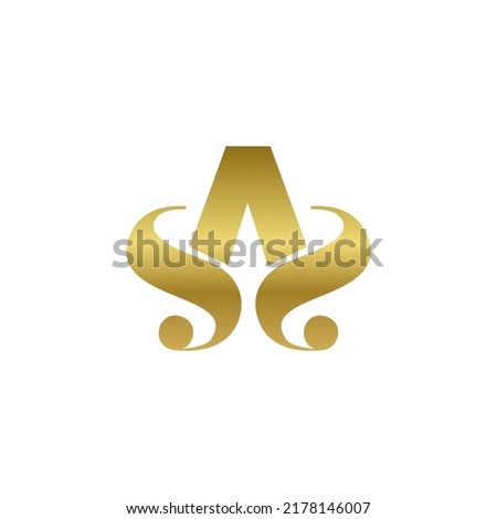 Luxury Logo Letter S, A and S 