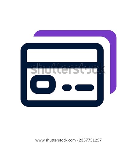 credit card duo tone icon. vector icon for your website, mobile, presentation, and logo design.