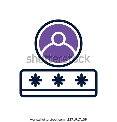 user password dual tone icon. vector icon for your website, mobile, presentation, and logo design.