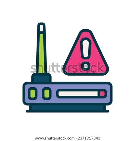 router filled color icon. vector icon for your website, mobile, presentation, and logo design.