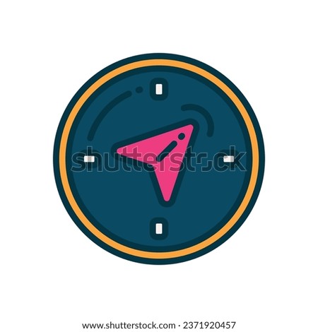 navigation filled color icon. vector icon for your website, mobile, presentation, and logo design.