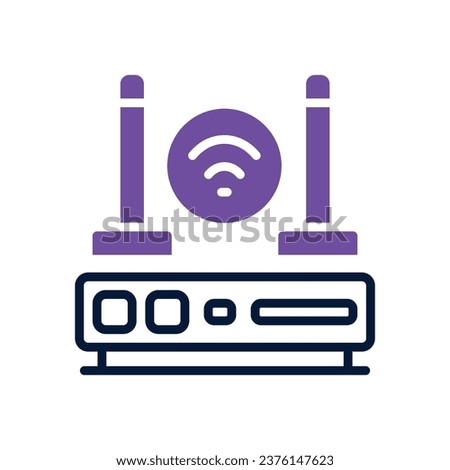 router dual tone icon. vector icon for your website, mobile, presentation, and logo design.