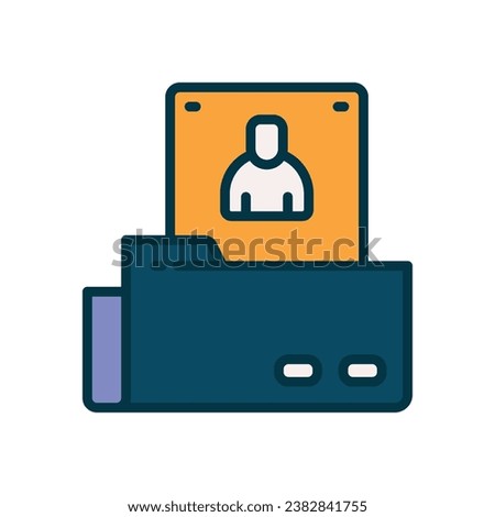 folder fille color icon. vector icon for your website, mobile, presentation, and logo design.