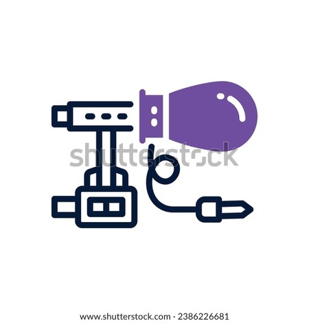microphone dual tone icon. vector icon for your website, mobile, presentation, and logo design.