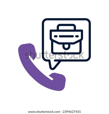 call interview icon. vector dual tone icon for your website, mobile, presentation, and logo design.