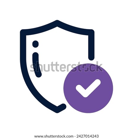 security icon. vector dual tone icon for your website, mobile, presentation, and logo design.