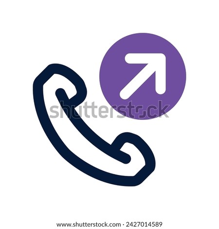 outcoming call icon. vector dual tone icon for your website, mobile, presentation, and logo design.